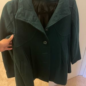 Forest Green Asos Wool blend coat
